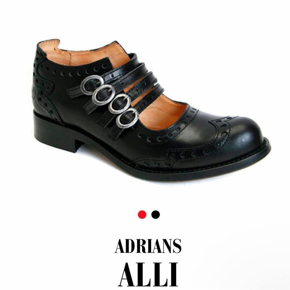 ALLI Black Women's Leather Mary Jane Boot